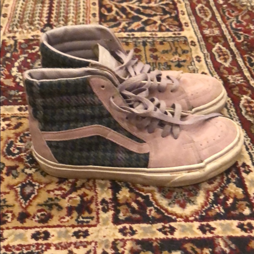 Purple Tweed Sk8-Hi Vans
